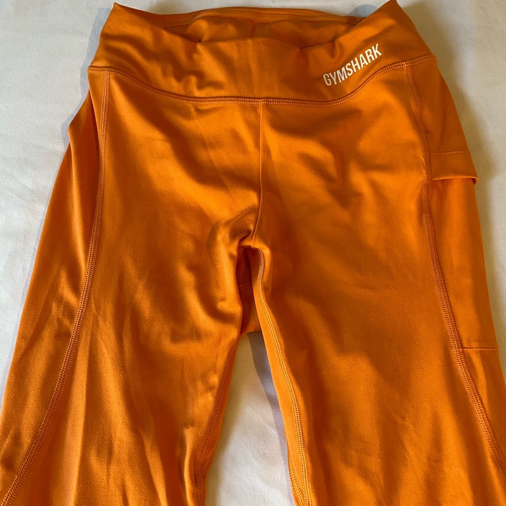 Orange gymshark leggings